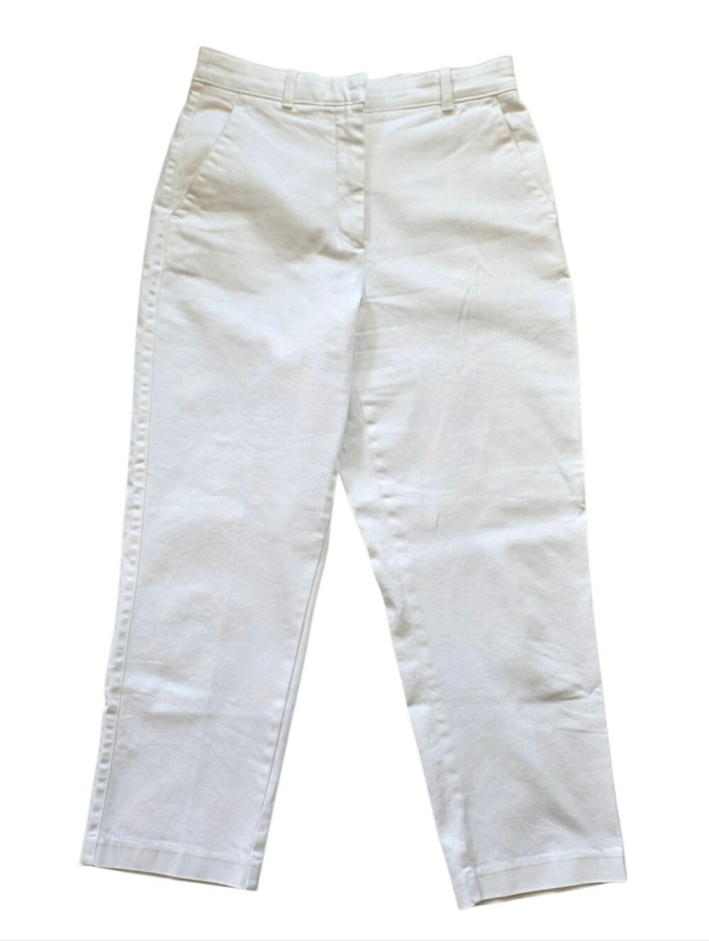 The Group by Babaton Sz 8 Off White High Rise Utility Straight Leg Pants